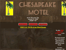 Tablet Screenshot of chesapeakemotel.net